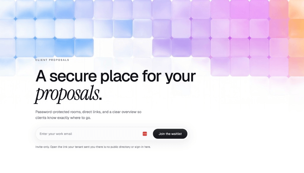Saline | Secure Client Proposal Data Room screenshot
